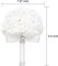White Foam Rose Bridal Bouquet with Satin Ribbon Handle for Wedding & Party
